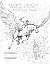 Percy Jackson Book Colouring Behance sketch template