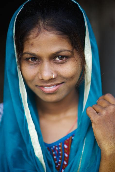 beautiful indian girl in a village next to buhj gujarat