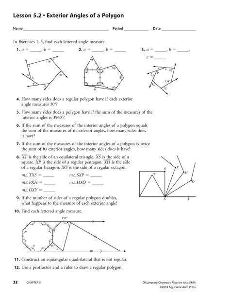 34 Exterior Angles Worksheet Answers Support Worksheet