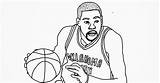 Coloring Pages Durant Lebron James Kevin Basketball Player Kyrie Drawing Shoes Dunk Irving Print Westbrook Getdrawings Russell Printable Getcolorings Color sketch template