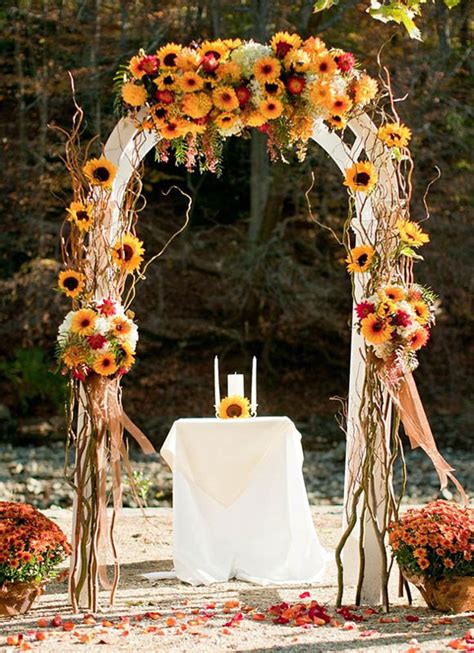 fall wedding decoration ideas  easyday
