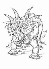 Coloring Ceratopsians Pages Dinosaurs Colorkid sketch template