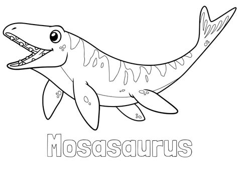 mosasaurus coloring page printable coloring pages dinosaur coloring