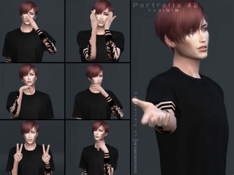 portraits 2 pose pack by yanisim at tsr sims 4 updates