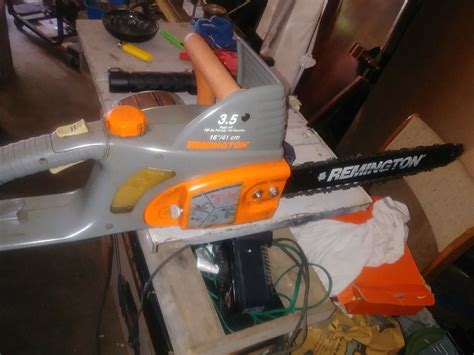 remington rm   electric chainsaw ebay