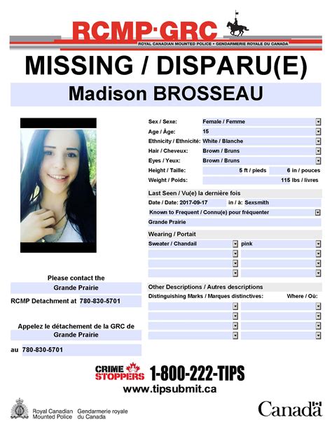 Update Missing Girl Last Seen In Sexsmith Found Safe My