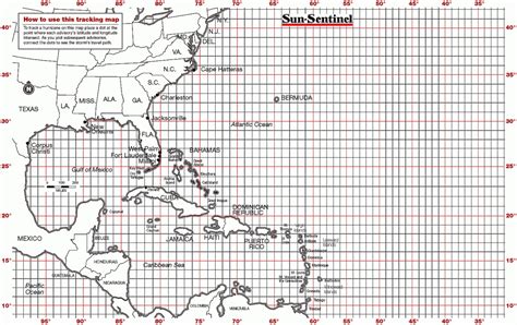 hhurricane season  printable hurricane tracking map printable maps