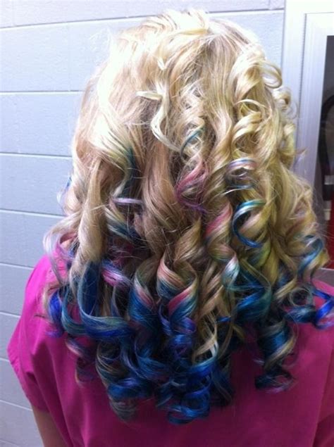 Multi Colored Dipdye Cool Hairstyles Hair Styles