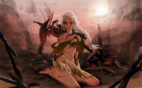Wallpaper Fantasy Girl Daenerys Targaryen Fantasy Art