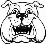 Bulldog Bulldogs Georgia Mascot Clipartmag Bulldoggen Pugs Getcolorings Tocolor Col sketch template