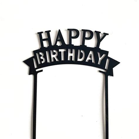 happy birthday cake topper kueh apem