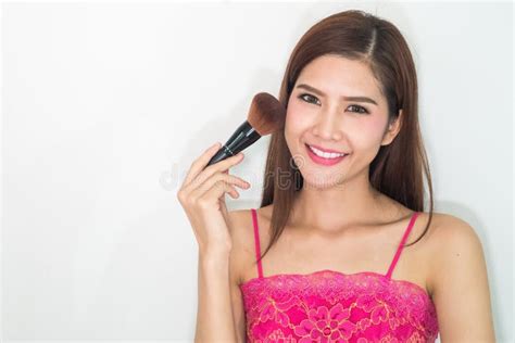 makeup cosmetic base  perfect  upapplying   stock photo image  china model