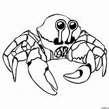 Crab Drawing Simple Dungeness Line Getdrawings Clipartmag sketch template