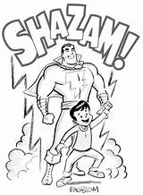 Shazam Deviantart Marvel Comic Dc sketch template