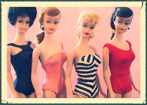 Vintage Barbie Bathing Beauties From Left Bubblecut Barbie… Flickr