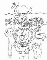 Coloring Water Pages Kids Conservation Printable Clean Popular sketch template