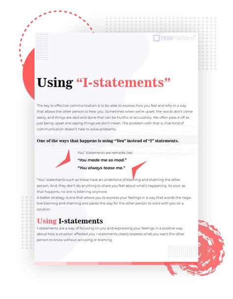 statements worksheet