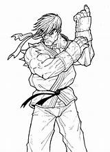 Ryu Goku sketch template