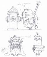 Kevin Minions sketch template