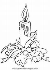 Kerze Kerzen Malvorlage Ausmalen sketch template