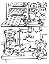 Coloring Pages Toys Christmas Toy Workshop Kids Print Printing Ads Note During Getdrawings sketch template