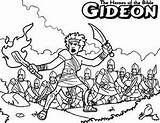 Gideon Coloring Pages Bible Story Getcolorings sketch template
