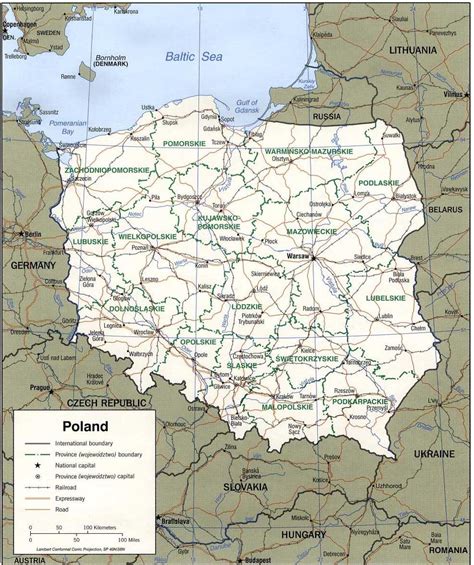 map of poland map of europe europe map
