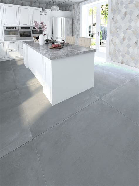 Xxxl Concrete Charcoal Indoor Floor Tiles 1200x1200 Mm Xxl Floor