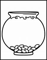 Fish Bowl Coloring Sheet Cliparts Attribution Forget Link Don sketch template