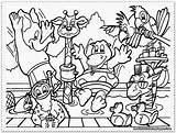 Zoo Coloring Put Pages Popular Animals Cute sketch template