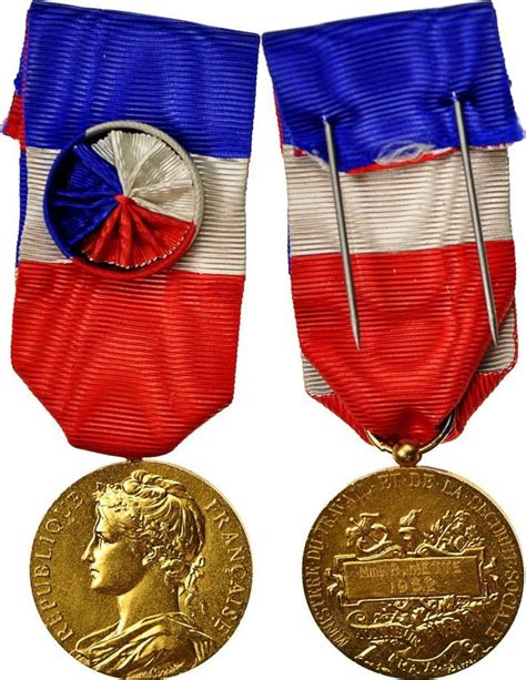 frankreich medaille 1962 médaille d honneur du travail uncirculated