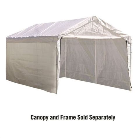 shelterlogic    feet canopy enclosure kit fits   frame white  sale  ebay