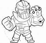 Thanos Avengers Tsgos sketch template