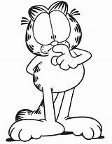 Garfield Coloring Pages Getdrawings Printable sketch template