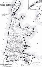Noord Holland 19th Century Map sketch template