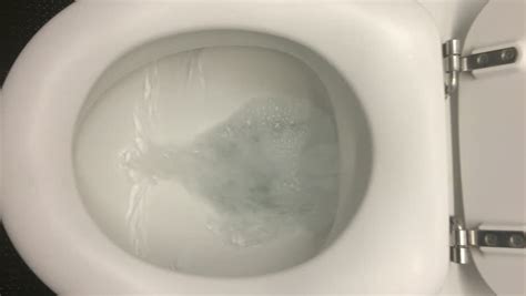 Flush Clean Wc Water Splash In Toilet Stock Footage