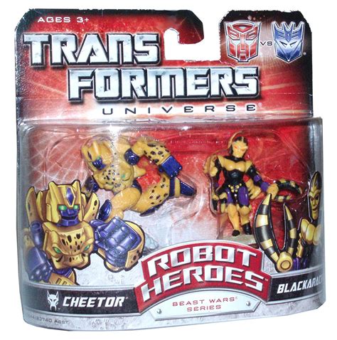 universe beast wars series robot heroes  pack   tall robot mini figure cheetor