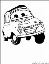 Cars Coloring Disney Pages Luigi Kids Printable Fun Book Truck Popular sketch template