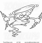Tornado Cartoon 1746 Bolts Leishman sketch template