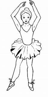 Ballerina Coloring Pages Colouring Printable Kids Balerina sketch template