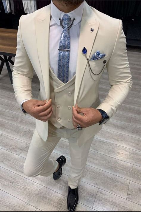 mens cream suit groom style giorgenti custom suits brooklyn nyc