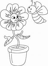 Coloring Pages Honeybee Bee Bloom Color Kids Honey Bees Sheets Boyama Bestcoloringpages Print Ziyaret Et sketch template
