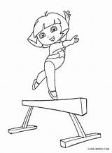 Dora Turnen Ausmalbilder Gymnastik Gimnasta Roblox Emoji Cool2bkids sketch template