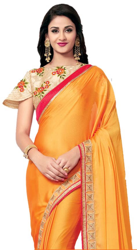 beautiful model  saree png transparent image