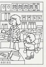 Kolorowanki Kolorowanka Supermarket Dzieci sketch template