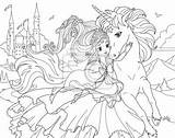 Einhorn Prinzessin Ausmalbild Malvorlage Leinwandbilder sketch template