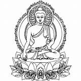 Shakyamuni Gautama sketch template