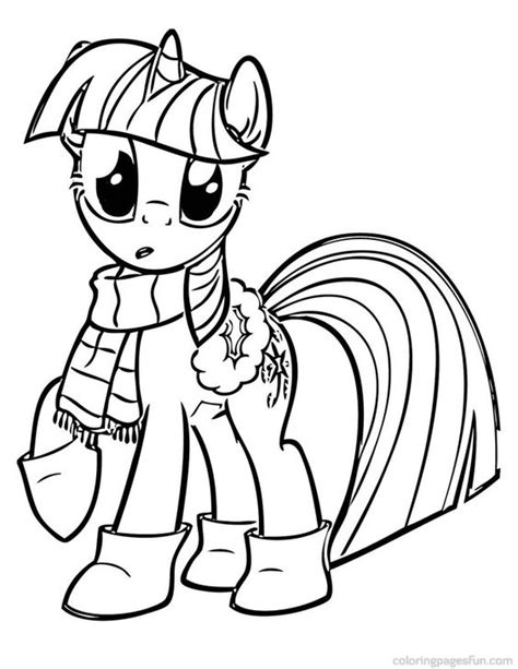 pony coloring pages twilight sparkle  printable