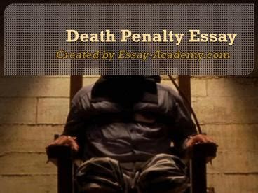 death penalty essay powerpoint