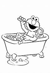 Bath Coloring Pages Clipart Bubble Elmo Bathtub Clean Color Sesame Street Clip Colouring Barber Shop Drawing Were Fresh Kids Kidsdrawing sketch template